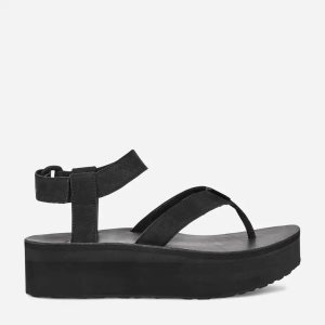 Teva Flatform Naisten Mustat Sandaalit